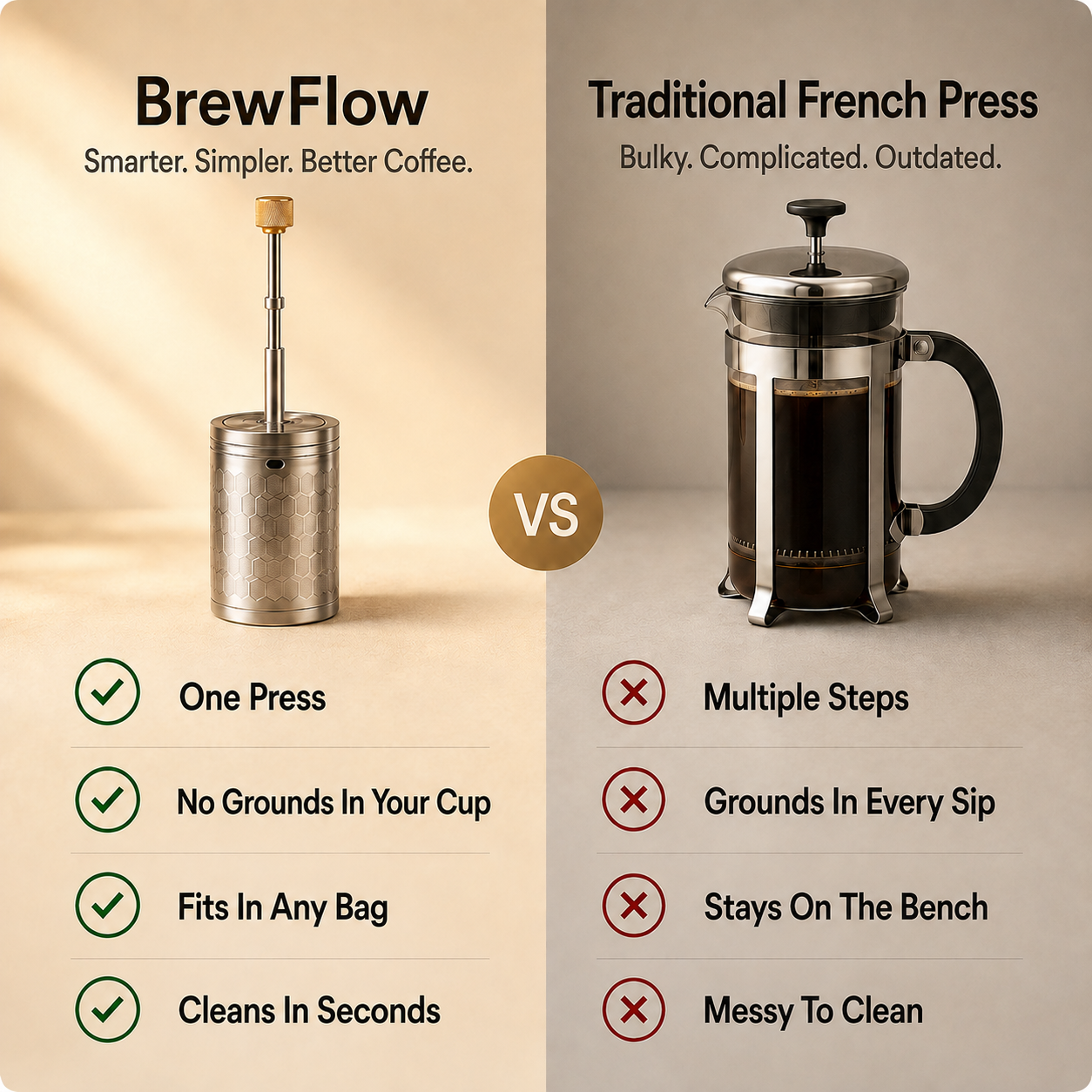 BrewFlow Coffee Press